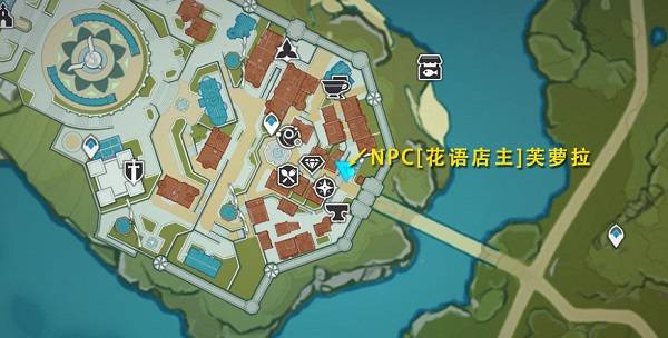 《原神》风车菊采集路线图