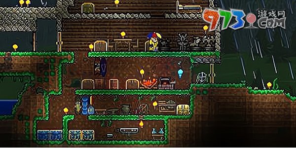 《泰拉瑞亚》国服床制作方法