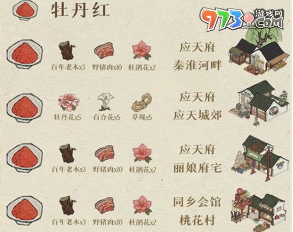 《江南百景图》颜料获取攻略