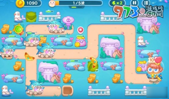 《保卫萝卜4》海的闺女第50关攻略