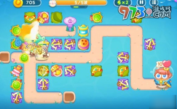 《保卫萝卜4》海的闺女第50关攻略