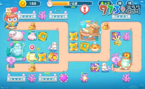 《保卫萝卜4》海的闺女第54关攻略