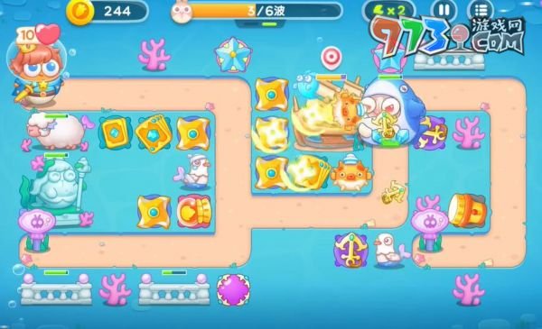 《保卫萝卜4》海的闺女第54关攻略