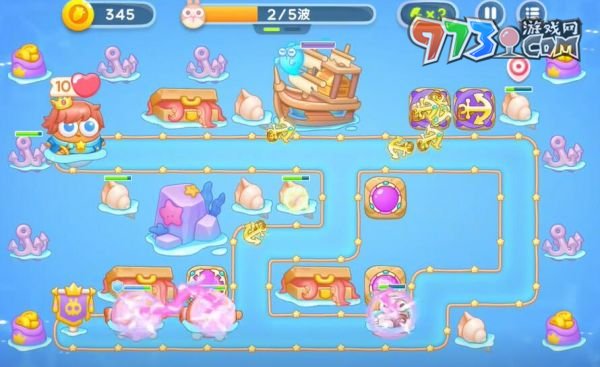 《保卫萝卜4》海的闺女第54关攻略