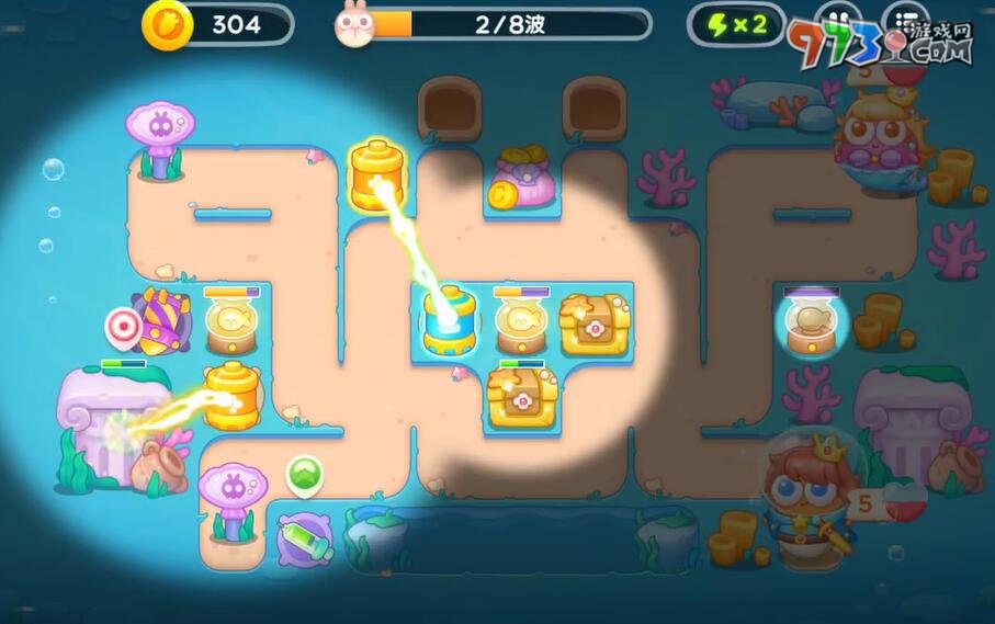 《保卫萝卜4》海的闺女第72关通关攻略