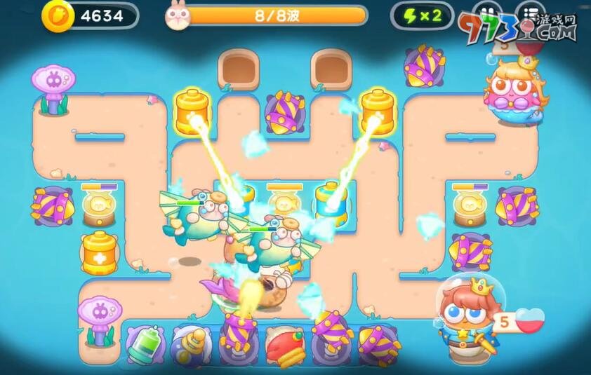 《保卫萝卜4》海的闺女第72关通关攻略