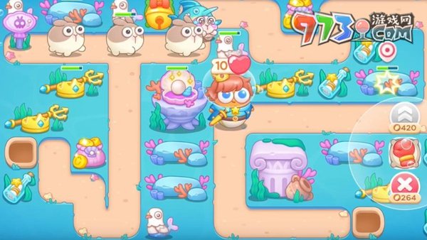 《保卫萝卜4》海的闺女第94关通关攻略