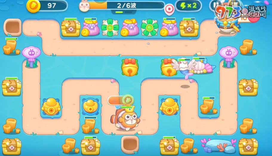 《保卫萝卜4》海的闺女第113关通关攻略