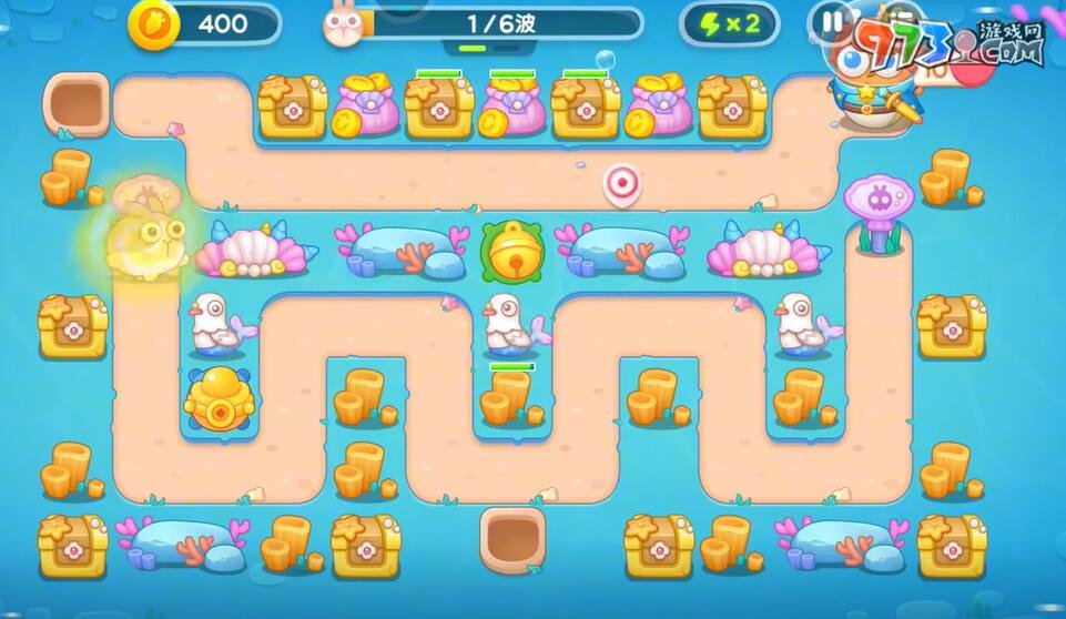 《保卫萝卜4》海的闺女第113关通关攻略