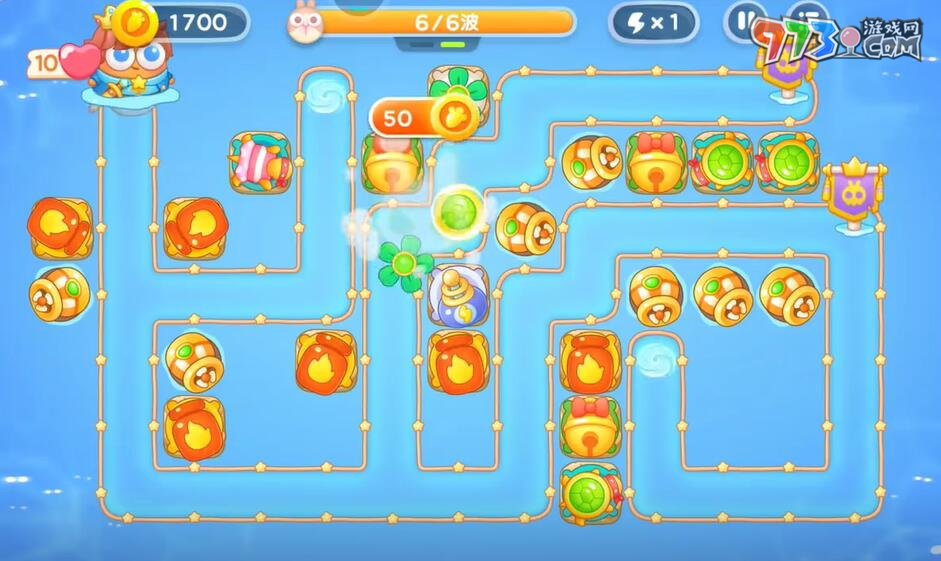 《保卫萝卜4》海的闺女第113关通关攻略