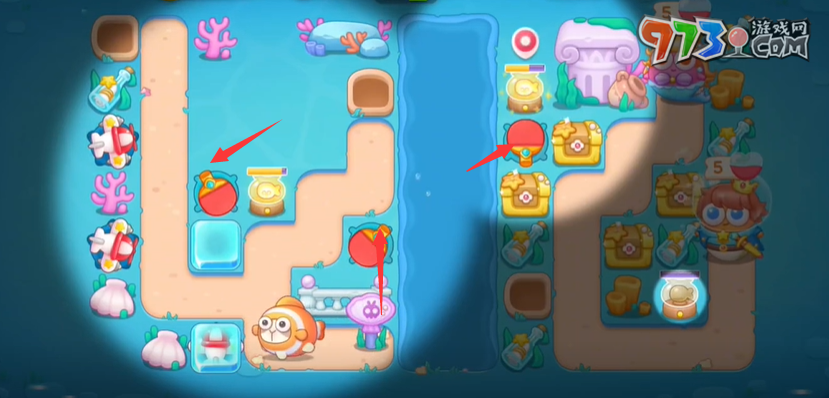 《保卫萝卜4》海的闺女第115关通关攻略