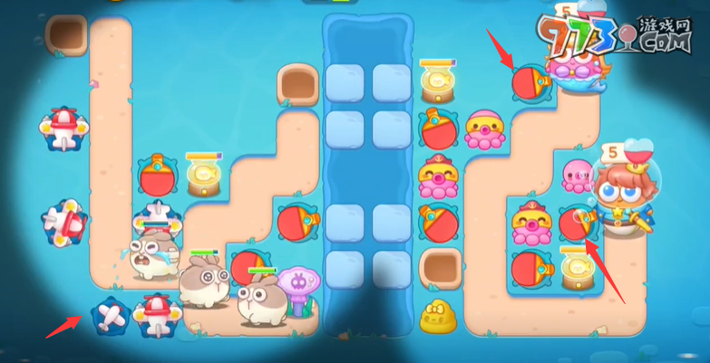 《保卫萝卜4》海的闺女第115关通关攻略